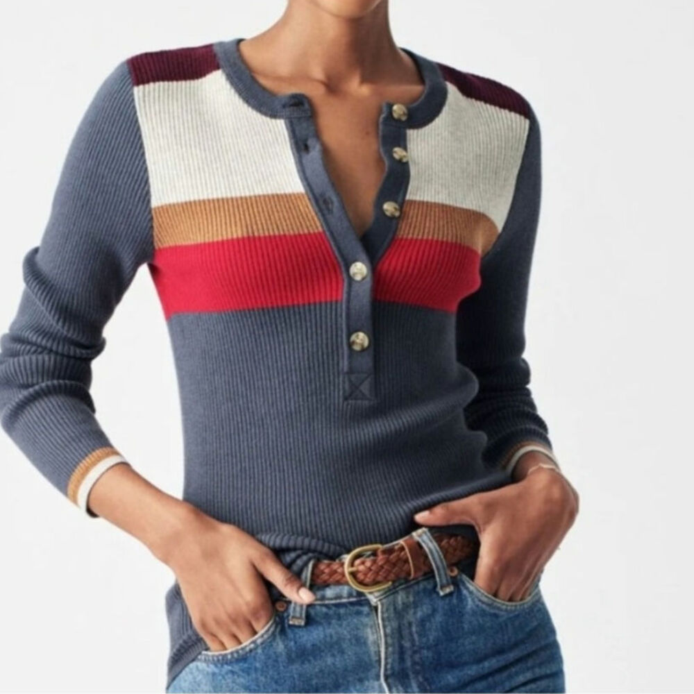 Faherty Women's Multicolor Striped Sweater